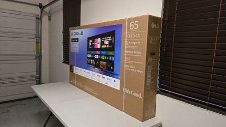 65 Inch OLED LG C5 Smart TV 4K UHD with 144 Hz refresh rate. Brand new 2025 Model.