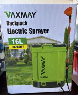 Battery Powered Backpack Sprayer 4 Gallon, VAXMAY 100 PSI Electric Graden Sprayer