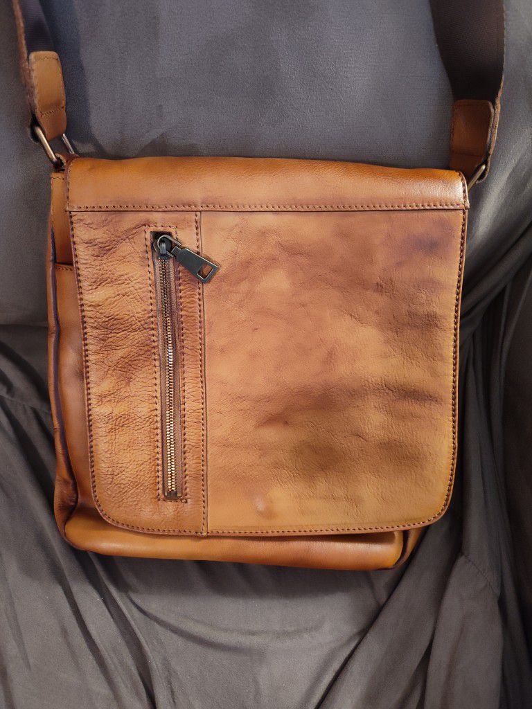 Genuine Leather Italian Messenger Bag