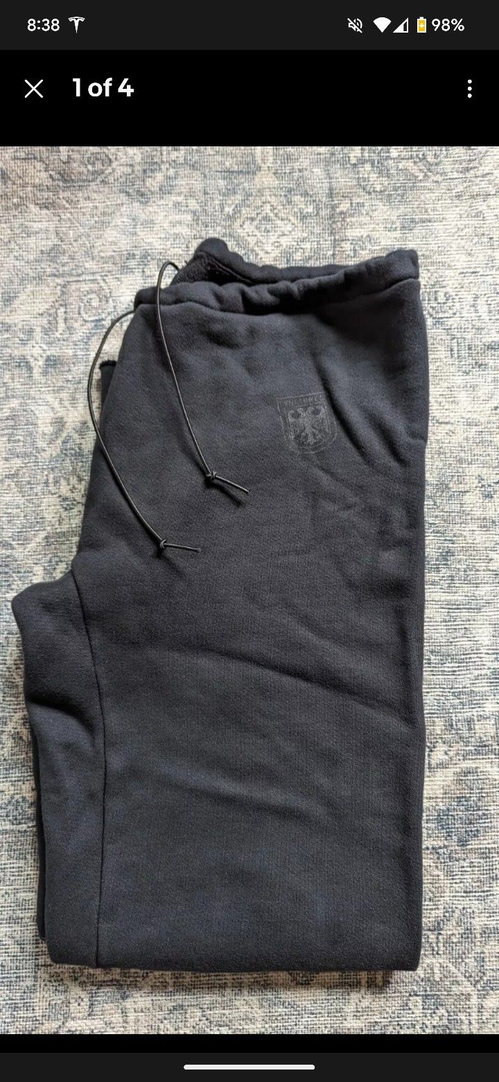 NEW Yeezy Vultures Pants Black Size 1 Kanye West Black Yzy Gap Balenciaga