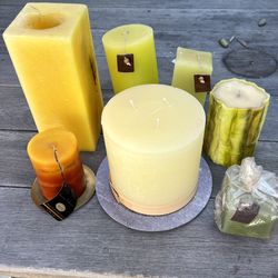 Large Decorative Candle Bundle