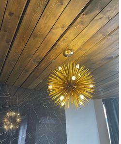 Gold Sputnik Chandelier – Mid-Century Modern