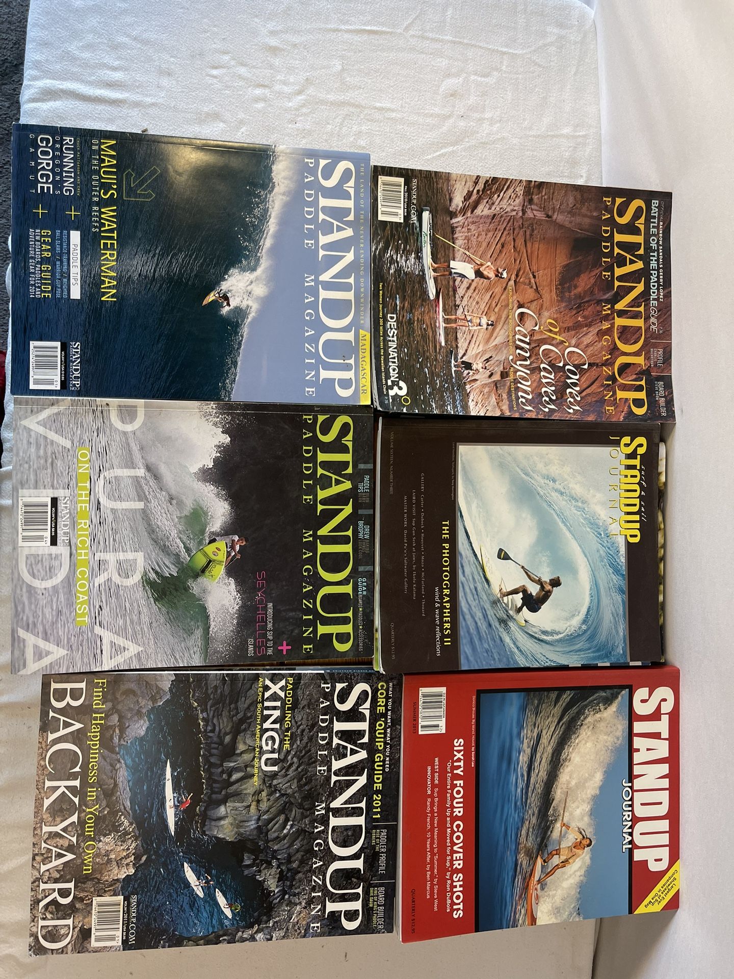 SUP magazine / stand up journal magazine: 14 total magazines from 2008 - 2014