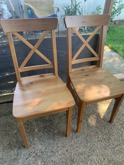 Pair of dining chairs