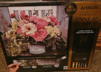 Art Skills Premium Paint By Number Kit Shabby Chic Brand New