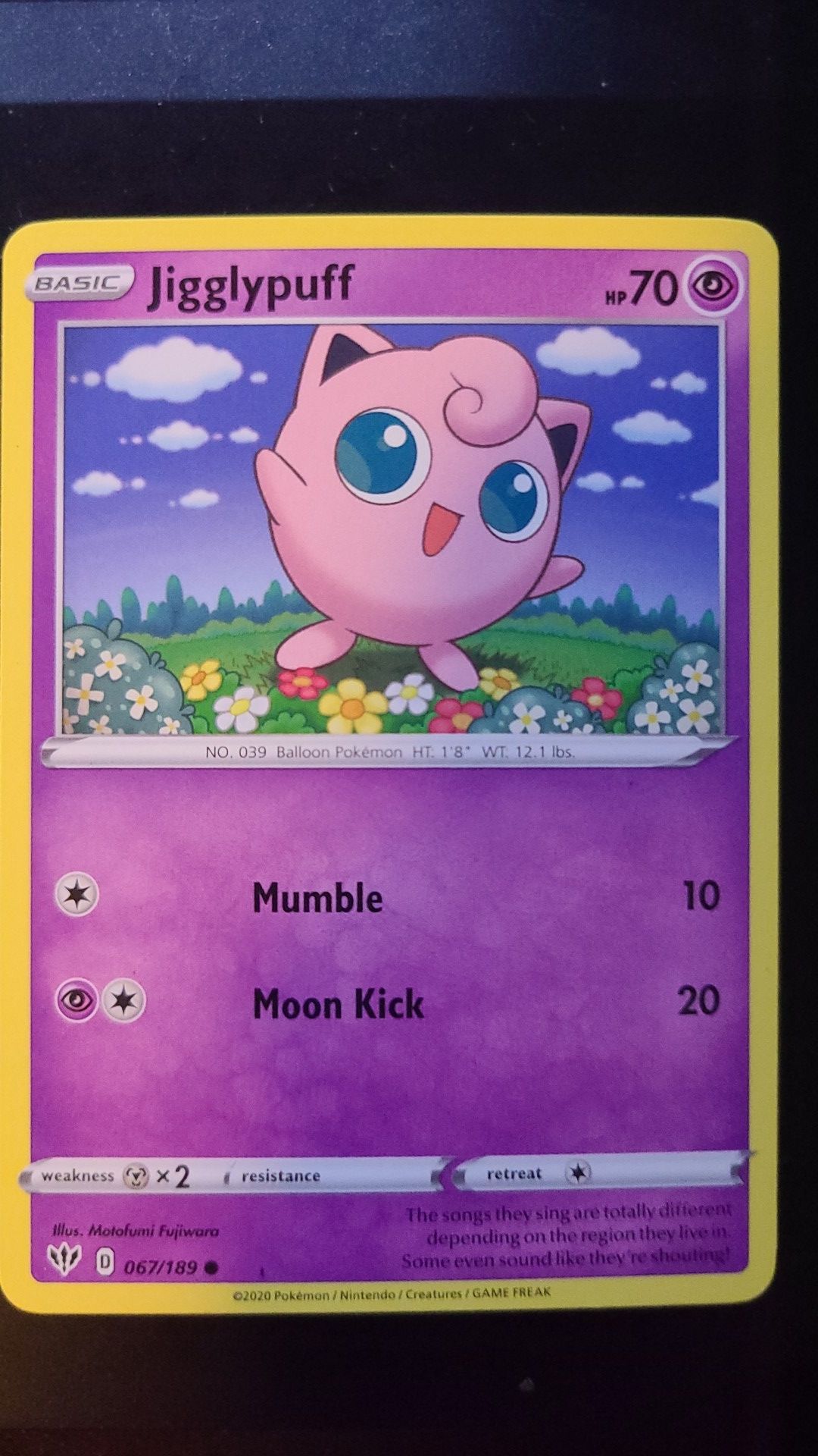 pokemon cards flushing Pokemon Card - Jigglypuff 067/189 sun and moon - Nintendo wotc - kids toy  for Sale in Flushing, NY