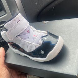 White Black And Red Toddler 6 Rings 