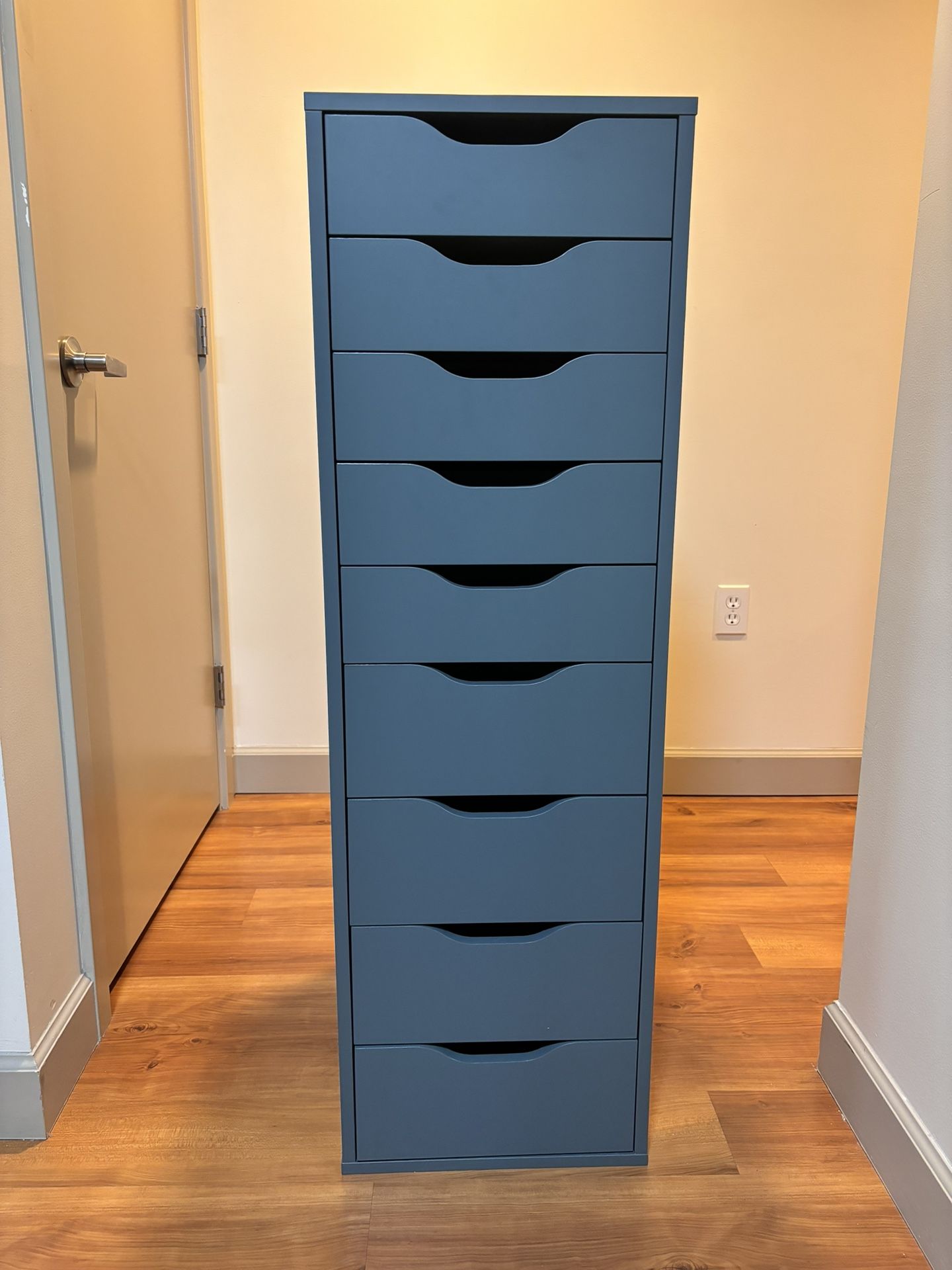 IKEA Alex 9 Drawer Gray Turquoise