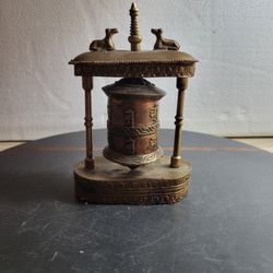 Prayer Wheel-Tibetan- good condition See pictures and video for more details . (FIRST COME)