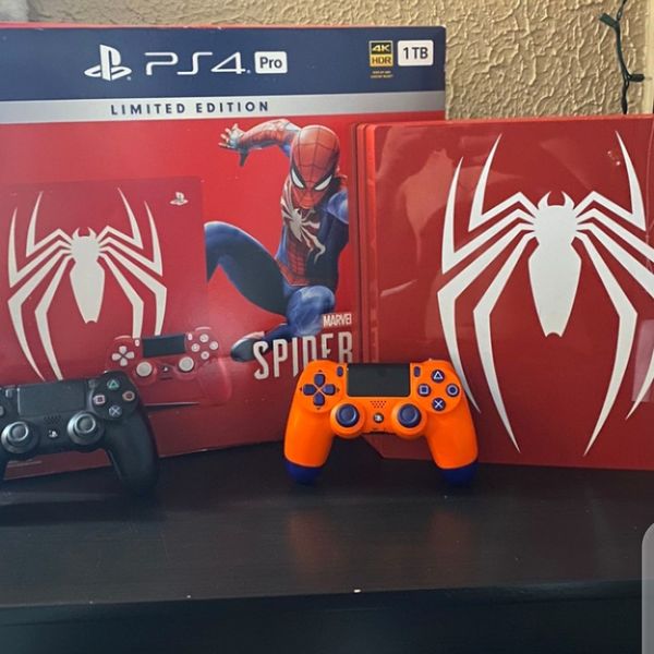 Sony PlayStation 4 Pro Spider Man Disc Version for Sale in Huntington ...