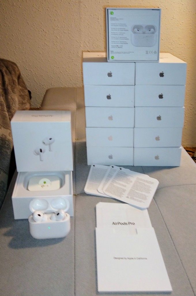 (2022) Apple AirPods Pros Generation 2, Brand New In Factory Sealed Box.