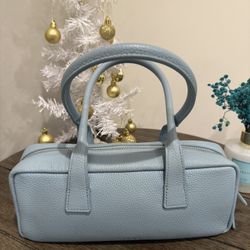 STAUD The Dude Zip Leather Shoulder Bag