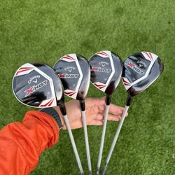 Callaway X Hot Fairway Woods Set | 5W 7W 9W 11W | A-Flex | RH | Lamkin Players Cord + (NEW GRIPS) 🔥