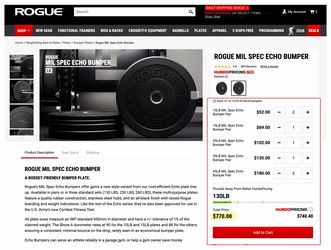 Rogue Echo Bumper Plates 370 lbs + Vertical Plate Tree (w/ Wheels)