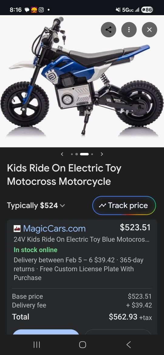 Kids Electric Kids Motorcycle