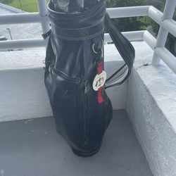 Vintage Miller Golf Bag & Golf Club Set