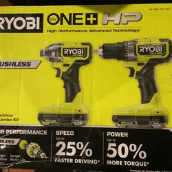 Ryobi Combo Drill And Impact Driver