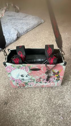 Ed Hardy Tote Bag with Crossbody Strap