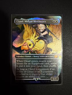 MTG CHOCOBO TRACK FOIL Cloud, Midgar Mercenary Card FINAL FANTASY 564 WOTC
