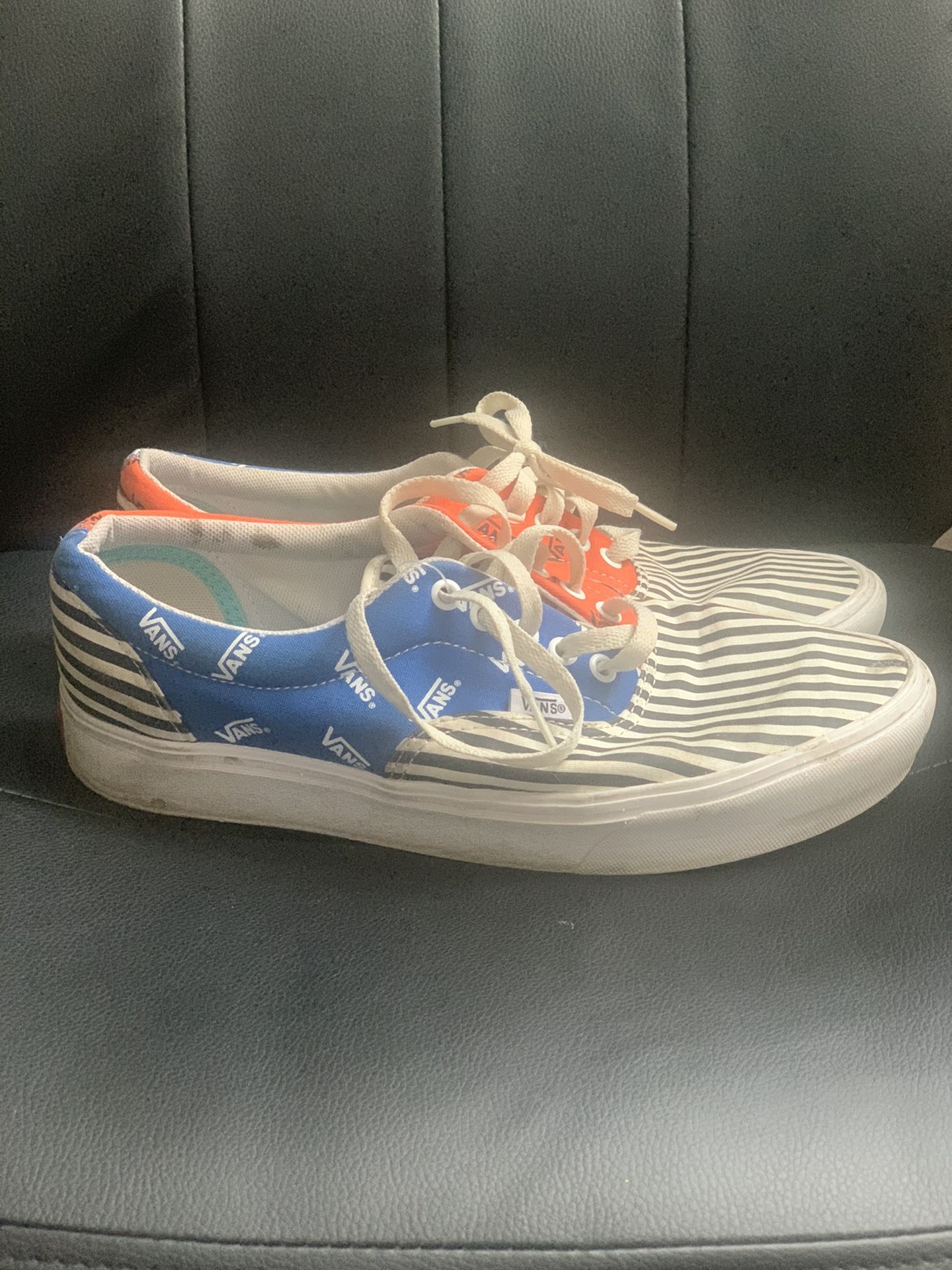 Men’s Vans Blue Orange And Striped 