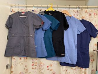 SCRUBS: Xs & Sm Tops- Scrub sz large Jackets. $5.00 each