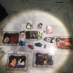Large Lot Disney Pins & Cards Also FANTASIA REEL PIECE Of HISTORY REDUCED!!