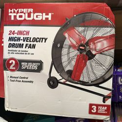 Hyper Tough 24 Inch High Velocity Drum Fan  