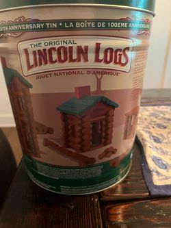 Lincoln logs- no pieces missing!