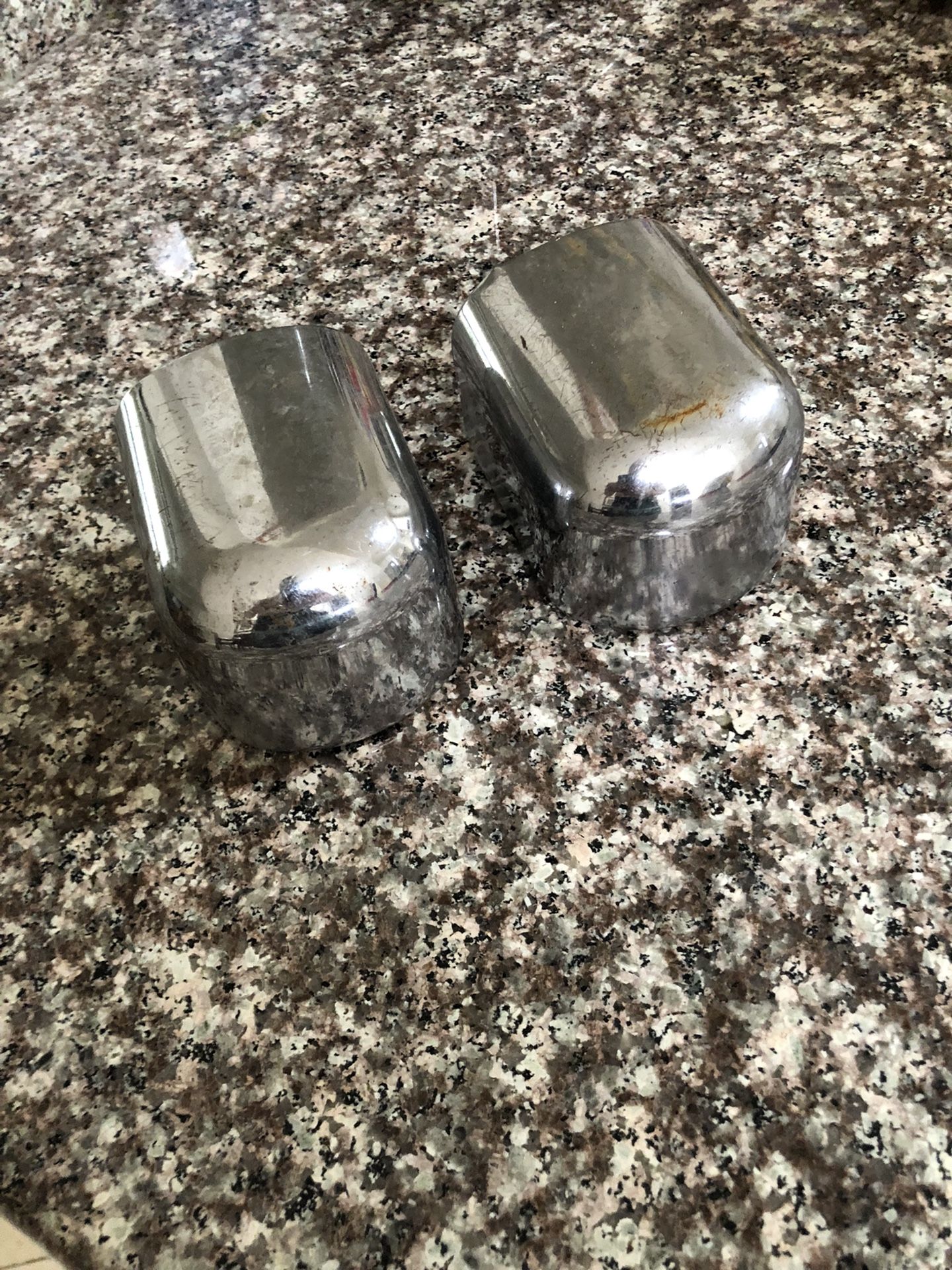 Two Koken Arm Caps Barber Chair