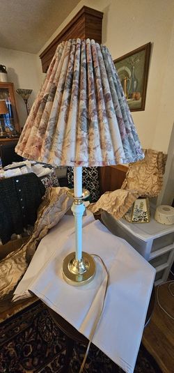 Candle Stick Lamp And Shade