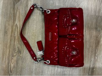 Coach patent leather red purse