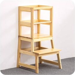 Wooden Kids Learning Tower Step Stool