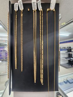 10k 14k Gold Necklaces Chains