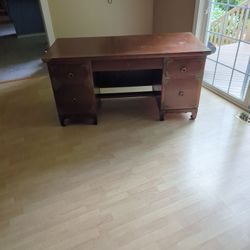 Old Solid Wood Desk 🙂