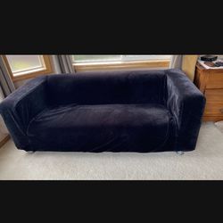 Free Ikea Sofa With Black Velvet Covor
