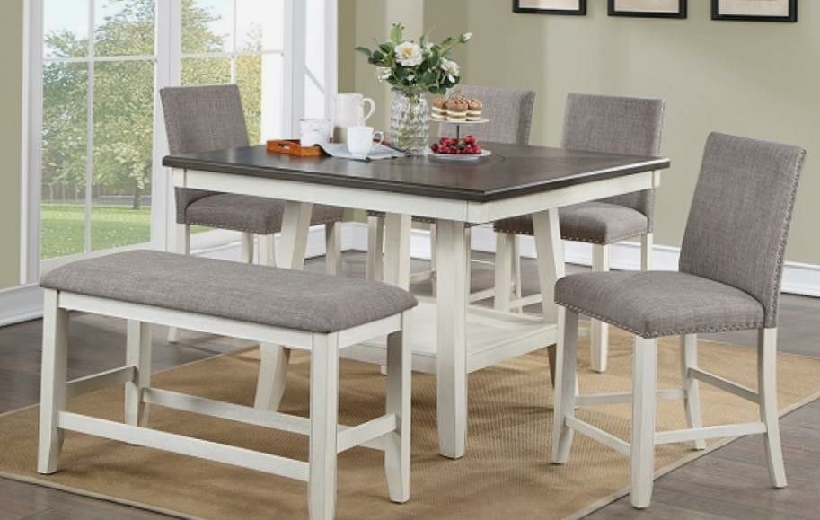 Counter Height Dining Table With Lazy Susan