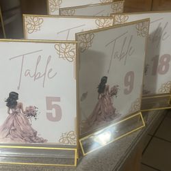 Table Number Stands 