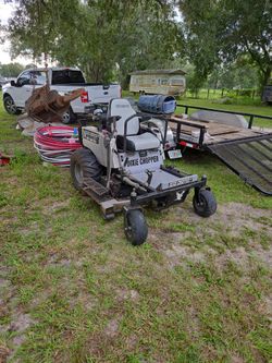 2007 Dixie Chopper  OHVI Generac 25 Hp Industrial   50inch Mower Deck Engine Stuck Possibly Blown