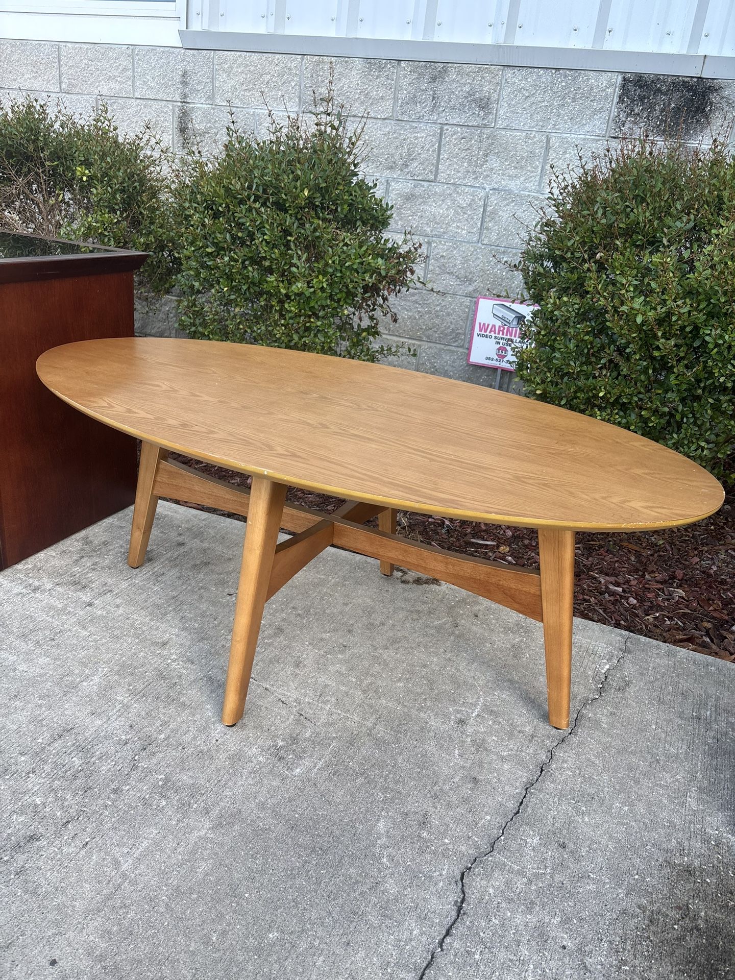 Coffee table, mid-century, modern solid wood