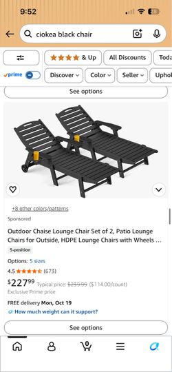 Patio chairs