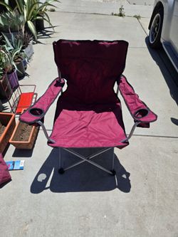 Maroon Folding Chair