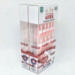 NEW (2-pack) KISS Salon Acrylic French Finger Nails Press-On