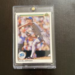 1990 Upper Deck Randy Johnson Error Card On D.o.b.