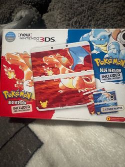 Nintendo 3ds Pokemon 20th Anniversary Console - Charizard & Blastoise Plates