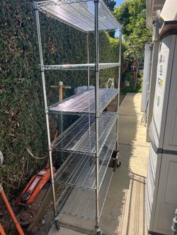 Storage rack, food grade with wheels