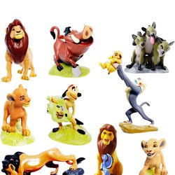 Juego Conmemorativo de Figuras de Animales, Juguetes de Hiena Manchada y Jabalí, Decoración de Animales para Pastel de Fiesta de Navidad Modelo PVC (4