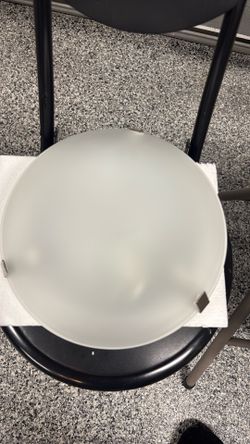 Flush mount ceiling fixture white finish frosted glass 9.25" x 9.25" x 3.63"Flush mount ceiling fixture white finish frosted glass 9.25" x 9.25" x 3.6
