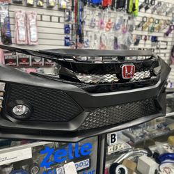 2016-2018 HONDA CIVIC FRONT BUMPER TYPE R CONVERSION FIT SEDAN HATCHBACK COUPE unpainted