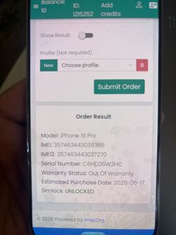 iPhone pro 16 new!