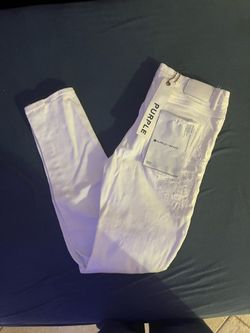 Purple Brand P001 White Distressed Skinny Jeans – Size 33